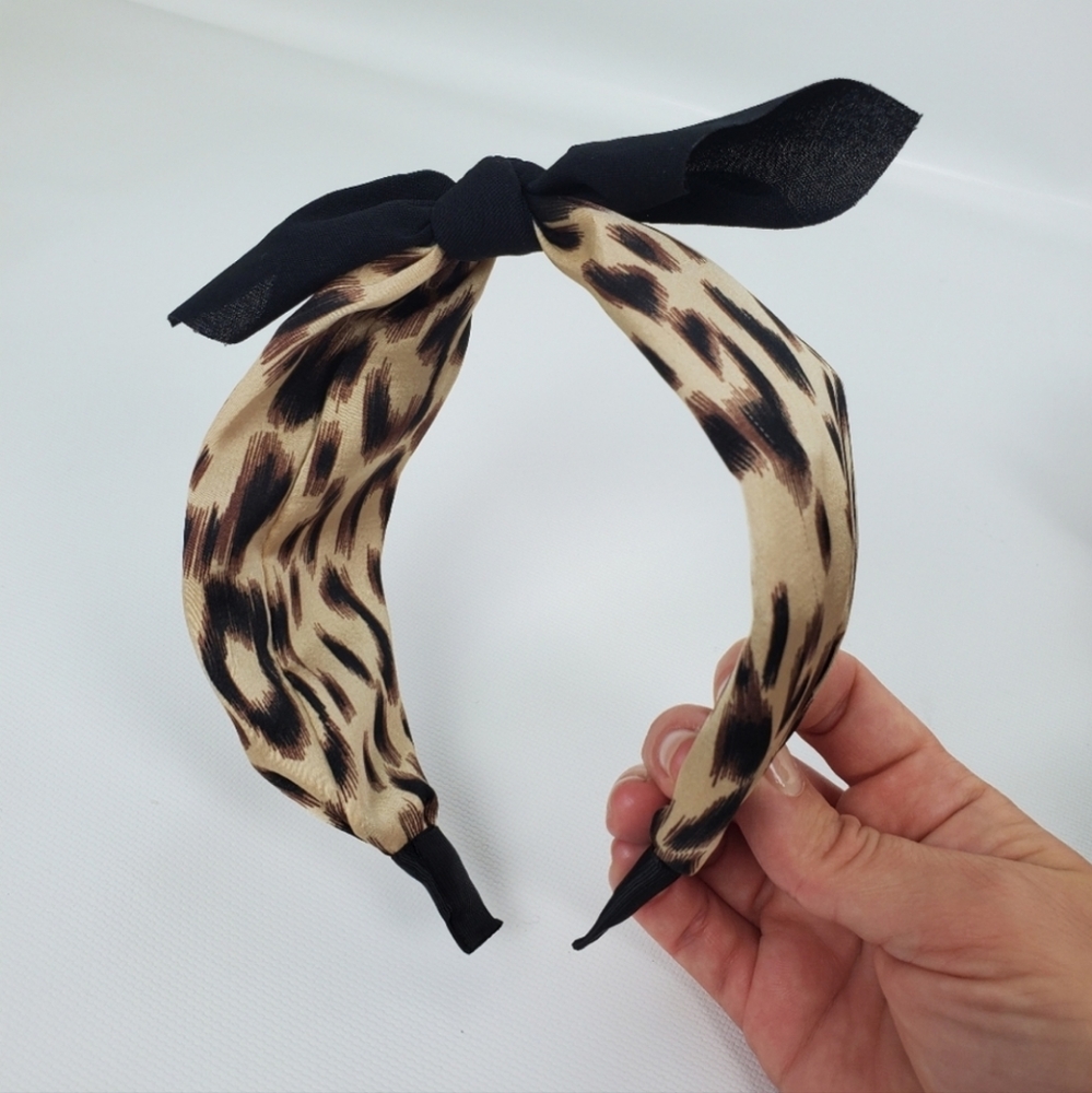 Head Band Hairband Bow Polka Dots - Picture 2 of 7